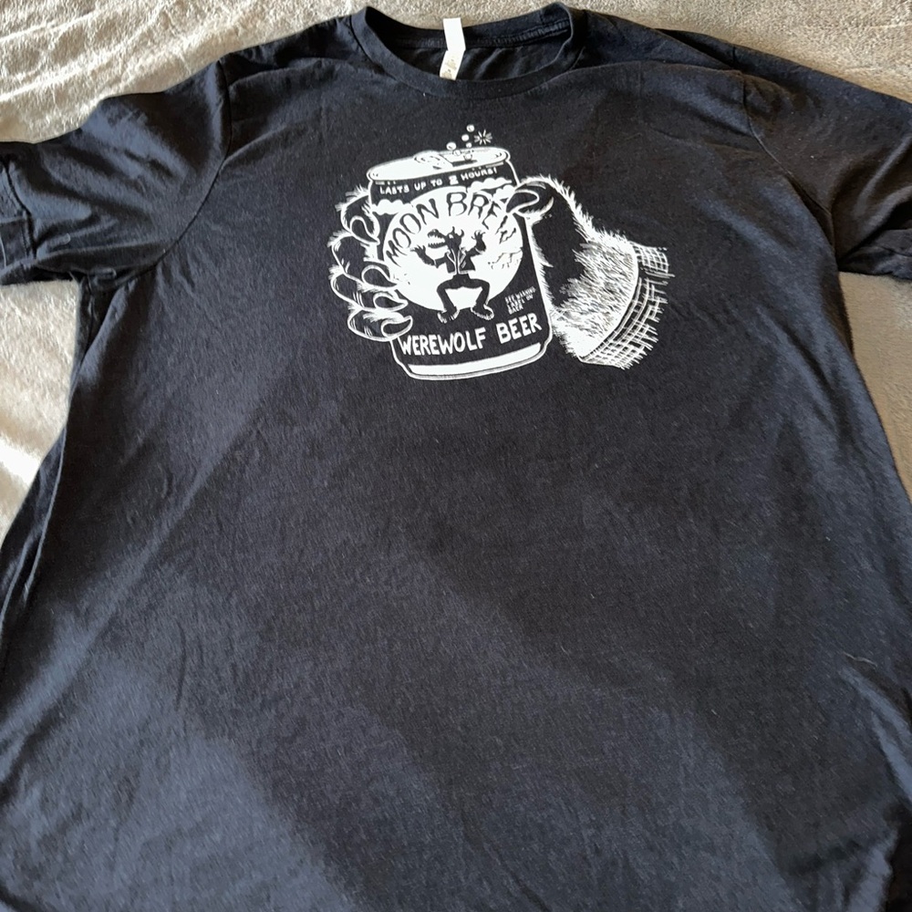 Black Werewolf Beer Graphic T-Shirt
